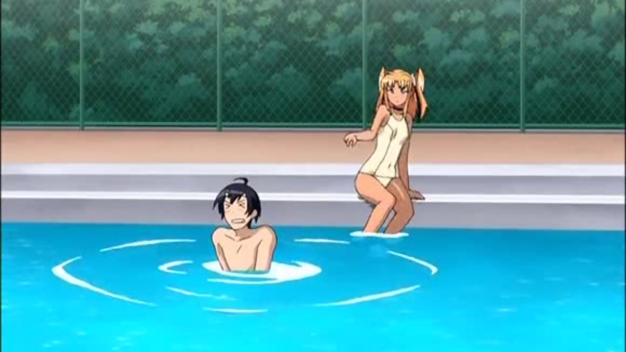 Manga girl naked in the swimming pool - Porn tube